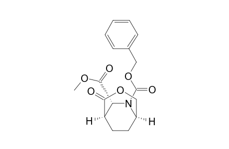 3-Oxa-6-azabicyclo[3.2.2]nonane-6,7-dicarboxylic acid, 2-oxo-, 7-methyl 6-(phenylmethyl) ester, (1.alpha.,5.alpha.,7.alpha.)-
