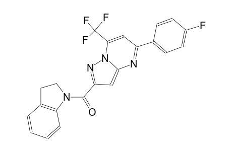 2-(2,3-dihydro-1H-indol-1-ylcarbonyl)-5-(4-fluorophenyl)-7-(trifluoromethyl)pyrazolo[1,5-a]pyrimidine