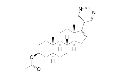 3beta-Acetyloxy-17-(5'-pyrimidine)-5alpha-androst-16-en