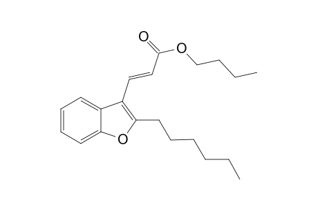 (E)-Butyl 3-(2-hexylbenzofuran-3-yl)acrylate