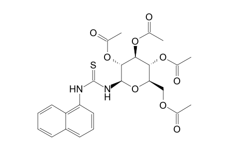 1-Deoxy-1-[3-(1-naphthyl)-2-thioureido]-.beta.-d-glucopyranose 2,3,4,6-tetraacetate