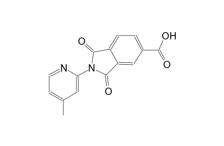 2-(4-methyl-2-pyridinyl)-1,3-dioxo-5-isoindolinecarboxylic acid