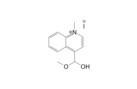 4-(1'-Methoxy-1'-hydroxymethyl)-1-methylquinolinium iodide