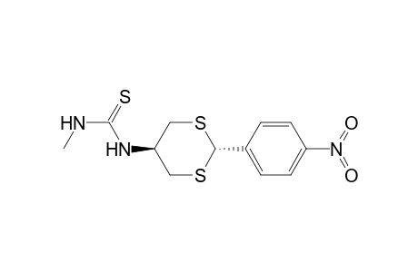 Thiourea, N-methyl-N'-[2-(4-nitrophenyl)-1,3-dithian-5-yl]-, cis-