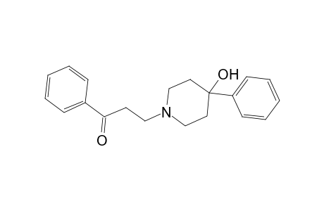 1-Propanone, 3-(4-hydroxy-4-phenyl-1-piperidinyl)-1-phenyl-
