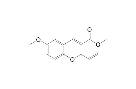 (E)-3-(2-allyloxy-5-methoxy-phenyl)acrylic acid methyl ester