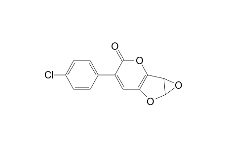 6-(4-Chlorophenyl)-2,3-epoxy-2,3-dihydrofuro[3,2-b]pyran-5-one