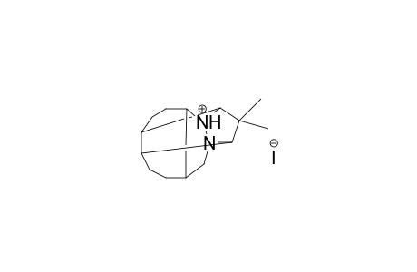13,13-dimethyl-1-azonia-11-azapentacyclo[9.3.0.0(2,9).0(5,14).0(6,12)]tetradecane iodide