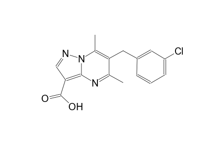 pyrazolo[1,5-a]pyrimidine-3-carboxylic acid, 6-[(3-chlorophenyl)methyl]-5,7-dimethyl-