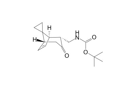 tert-Butyl (((1R*,2R*,5R*)-3-oxospiro[bicyclo[3.2.1]oct[6]ene-8,1'-cyclopropan]-2-yl)methyl)carbamate
