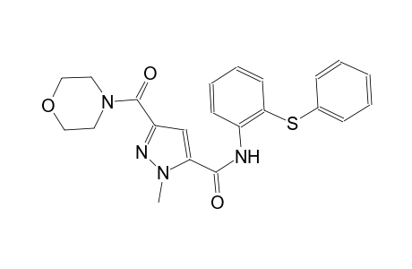 1-methyl-3-(4-morpholinylcarbonyl)-N-[2-(phenylsulfanyl)phenyl]-1H-pyrazole-5-carboxamide