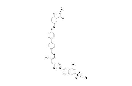 Disodium 5-{[4'-({2,4-diamino-5-[(8-hydroxy-6-sulfonato-2-naphthyl)diazenyl]phenyl}diazenyl)-1,1'-biphenyl-4-yl]diazenyl}-2-hydroxybenzoate
