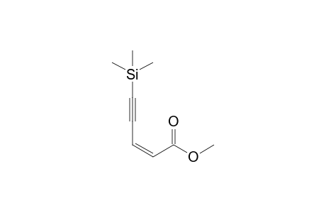 (Z)-5-trimethylsilylpent-2-en-4-ynoic acid methyl ester