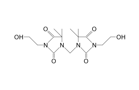 Bis-(5,5-dimethyl-2,4-dioxo-3-hydroxyethyl-imidazolidinyl-1)-methane