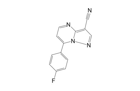 7-(p-FLUOROPHENYL)PYRAZOLO[1,5-a]PYRIMIDINE-3-CARBONITRILE
