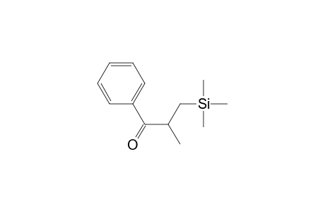 1-Propanone, 2-methyl-1-phenyl-3-(trimethylsilyl)-