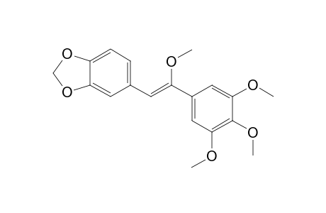 (EZ)-1-(benzo-1,3-dioxol-5-yl)-2,3',4',5'-tetramethoxystyrene