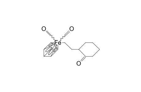 2-(2'-/.eta.-5/-Cyclopentadienyl-iron-dicarbonyl)-ethyl-cyclohexanone