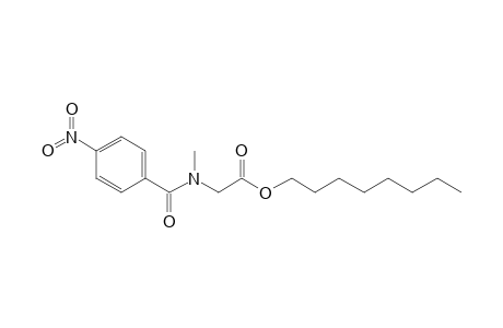 Sarcosine, N-(4-nitrobenzoyl)-, octyl ester