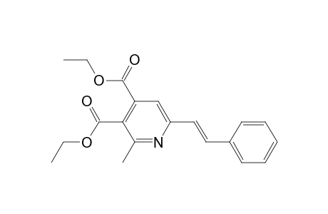 2-Methyl-6-[(E)-2-phenylethenyl]pyridine-3,4-dicarboxylic acid diethyl ester