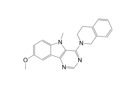 4-(3,4-dihydro-2(1H)-isoquinolinyl)-8-methoxy-5-methyl-5H-pyrimido[5,4-b]indole
