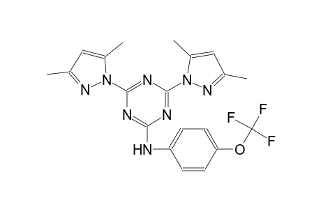 4,6-bis(3,5-dimethyl-1H-pyrazol-1-yl)-N-[4-(trifluoromethoxy)phenyl]-1,3,5-triazin-2-amine