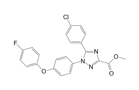 Methyl 5-(4-chlorophenyl)-1-(4-(4-fluorophenoxy)phenyl)-1H-1,2,4-triazole-3-carboxylate
