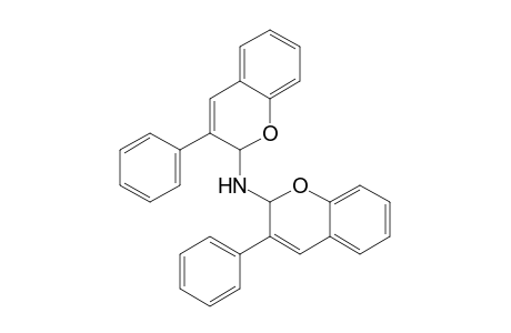 3-Phenyl-N-(3-phenyl-2H-1-benzopyran-2-yl)-2H-1-benzopyran-2-amine