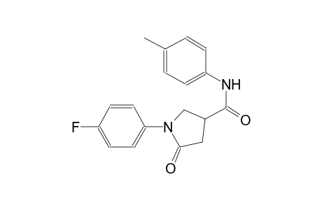 1-(4-fluorophenyl)-N-(4-methylphenyl)-5-oxo-3-pyrrolidinecarboxamide