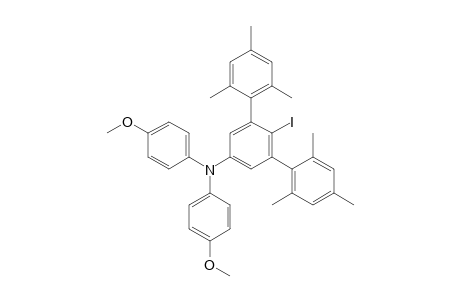 4-[N,N-Bis(4-methoxyphenyl)amino]-1-iodo-2,6-bis(mesityl)benzene