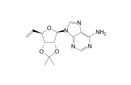 9-(5,6-Dideoxy-2,3-O-isopropylidene-.beta.-D-ribo-hex-5-enofuranosyl)adenine