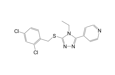 4-{5-[(2,4-dichlorobenzyl)sulfanyl]-4-ethyl-4H-1,2,4-triazol-3-yl}pyridine