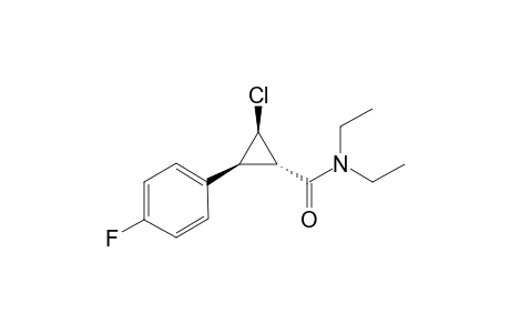 (1S*,2R*,3S*)-2-Chloro-N,N-diethyl-3-(4-fluorophenyl)-cyclopropanecarboxamide