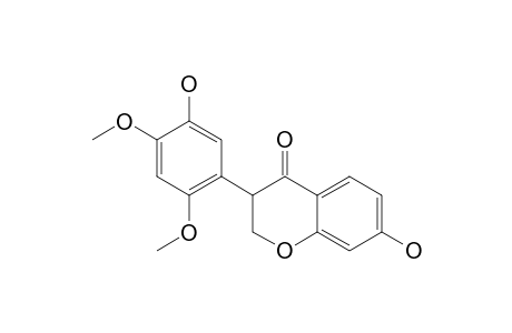 DALPARVIN;7,5'-DIHYDROXY-2',4'-DIMETHOXY-ISOFLAVANONE