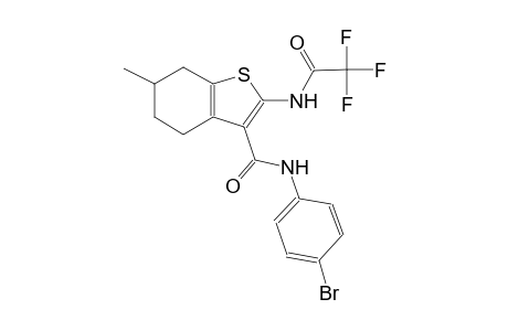 benzo[b]thiophene-3-carboxamide, N-(4-bromophenyl)-4,5,6,7-tetrahydro-6-methyl-2-[(trifluoroacetyl)amino]-