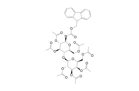 2,3,6-TRI-O-ACETYL-N-(FLUOREN-9-YL-METHOXYCARBONYL)-4-O-(2,3,4,6-TETRA-O-ACETYL-BETA-D-GALACTOPYRANOSYL)-BETA-D-GLUCOPYRANOSYLAMINE