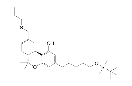 (6aR,10aR)-3-(5-tert-Butyldimethylsiloxypentyl)-6a,7,10,10a-tetrahydro-1-hydroxy-6,6-dimethyl-9-thiopropylmethyl-6H-dibenzo[b,d]pyran