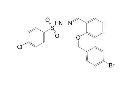 N'-((E)-{2-[(4-bromobenzyl)oxy]phenyl}methylidene)-4-chlorobenzenesulfonohydrazide