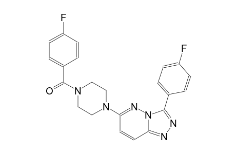 [1,2,4]triazolo[4,3-b]pyridazine, 6-[4-(4-fluorobenzoyl)-1-piperazinyl]-3-(4-fluorophenyl)-
