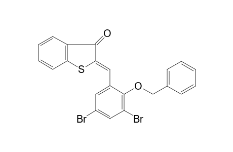 2-[2-(benzyloxy)-3,5-dibromobenzylidene]-1-benzothiophen-3(2H)-one