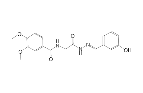 acetic acid, [(3,4-dimethoxybenzoyl)amino]-, 2-[(E)-(3-hydroxyphenyl)methylidene]hydrazide