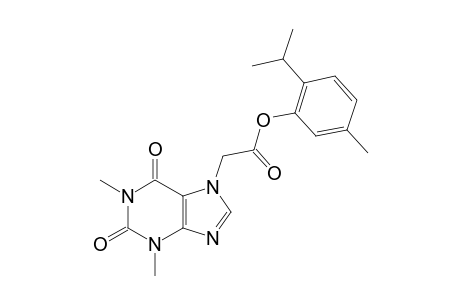 1,3-dimethyl-2,6-dioxo-1,2,3,6-tetrahydropurine-7-acetic acid, thymyl ester