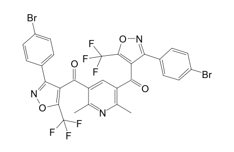 2,6-Dimethyl-3,5-bis[3-(4-bromo-phenyl)-5-trifluoro-methyl-isoxazol-4-carbonyl]-pyridine