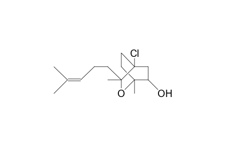 (1S,3R,4S,6S)-4-Chloro-6-hydroxy-1,3-dimethyl-3-(4-methyl-3-penten-1-yl)-2-oxa-bicyclo(2.2.2)octane