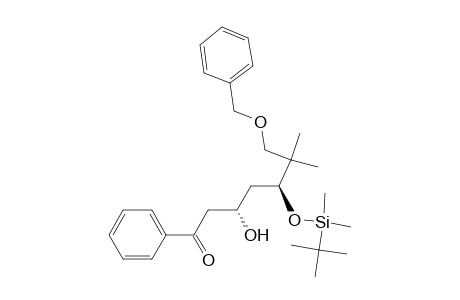 (3S,5S)-7-(Benzyloxy)-5-[(t-butyldimethylsilyl)oxy]-3-hydroxy-6,6-dimethyl-1-phenyl-1-heptanone