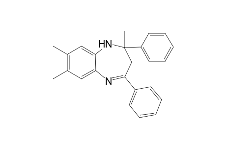 2-Methyl-2,4-diphenyl-2,3-dihydro-7,8-dimethyl-1H-1,5-benzodiazepine