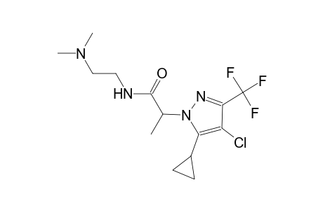 2-[4-chloro-5-cyclopropyl-3-(trifluoromethyl)-1H-pyrazol-1-yl]-N-[2-(dimethylamino)ethyl]propanamide