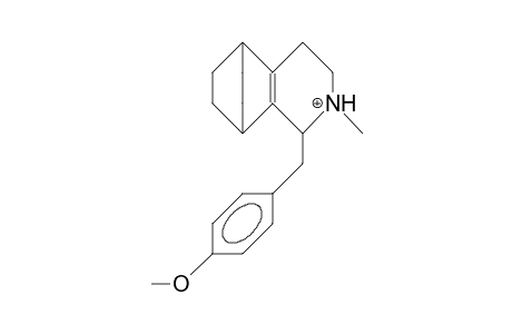 1-(4-Methoxy-benzyl)-2-methyl-5,8-ethano-1,2,3,4,5,6,7,8-octahydro-isoquinoline cation