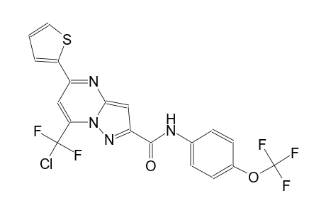 pyrazolo[1,5-a]pyrimidine-2-carboxamide, 7-(chlorodifluoromethyl)-5-(2-thienyl)-N-[4-(trifluoromethoxy)phenyl]-