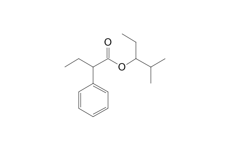 Butyric acid, 2-phenyl-, 2-methylpent-3-yl ester